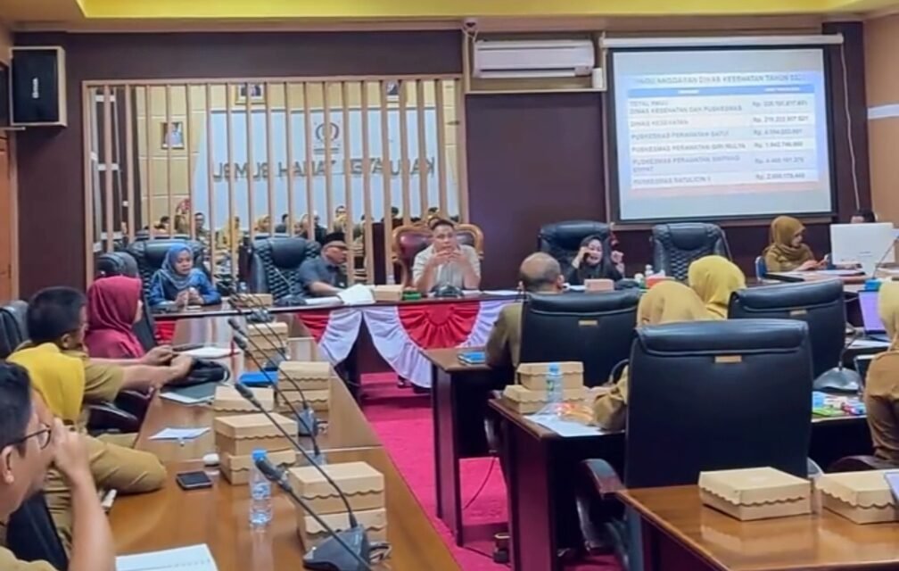 DPRD Tanbu Gelar Raker Bersama Dinkes, BPJS Kesehatan, RSUD dan Puskesmas se-Tanbu