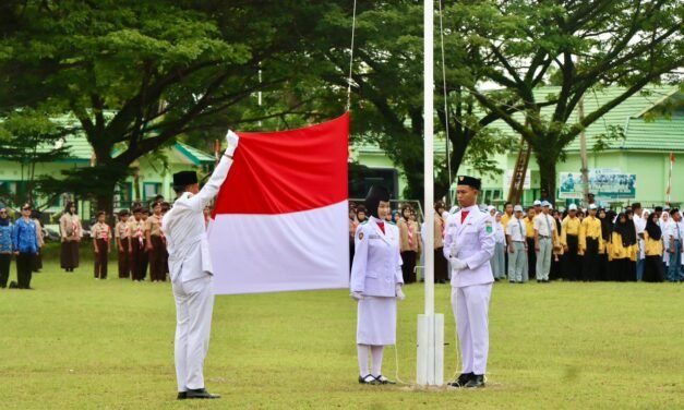 Polres Tanbu Ikuti Upacara Peringatan Hari Pahlawan ke-80 2026 di Lapangan Terbuka