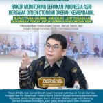 Pemkab Tanbu Ikuti Rakor Monitoring Pelaksanaan Gerakan Indonesia ASRI