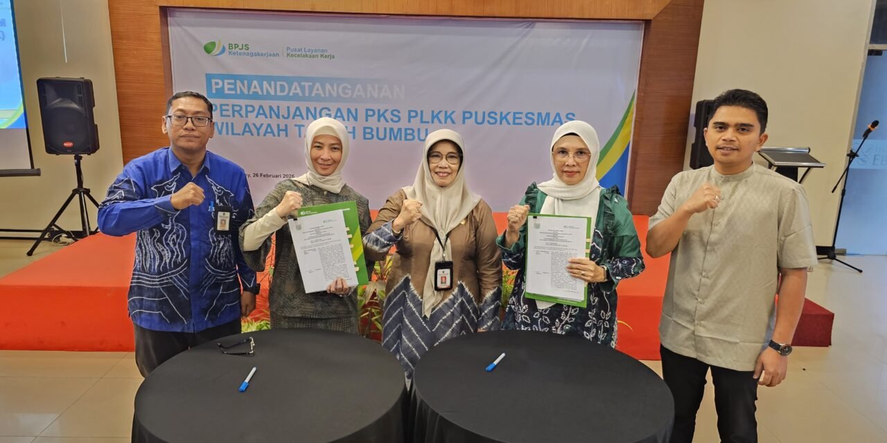 BPJS Ketenagakerjaan Batulicin Perpanjang Kerja Sama PLKK dan Sosialisasikan Standarisasi Pelayanan JKK