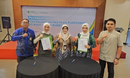 BPJS Ketenagakerjaan Batulicin Perpanjang Kerja Sama PLKK dan Sosialisasikan Standarisasi Pelayanan JKK