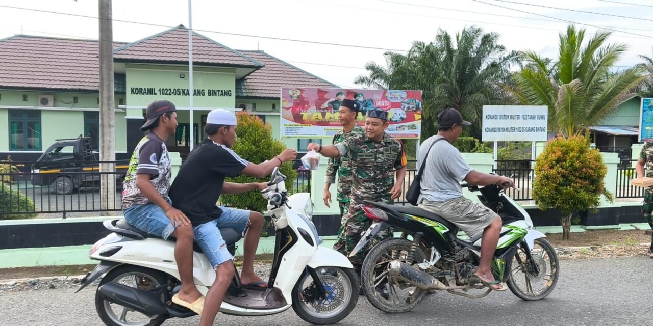 Semangat Berbagi di Bulan Ramadhan, Kodim 1022/Tanbu Laksanakan dan Posko Satu Jiwa Laksanakan Jumat Berkah