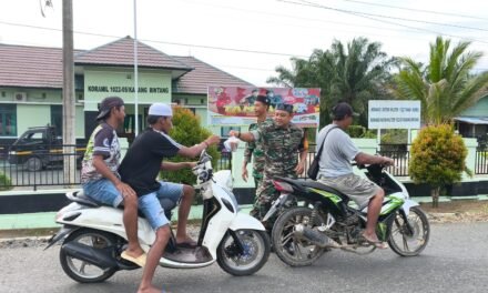 Semangat Berbagi di Bulan Ramadhan, Kodim 1022/Tanbu Laksanakan dan Posko Satu Jiwa Laksanakan Jumat Berkah