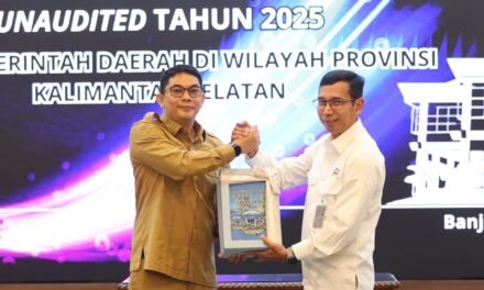 Bupati Tanbu Serahkan LKPD Unaudited Anggaran 2025 ke BPK Perwakilan Kalsel