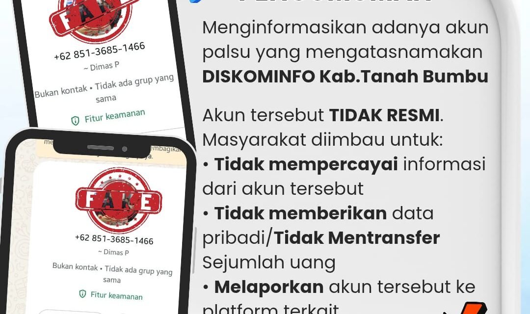 Masyarakat Tanbu Waspadai Modus Penipuan Atas Nama Diskominfo SP