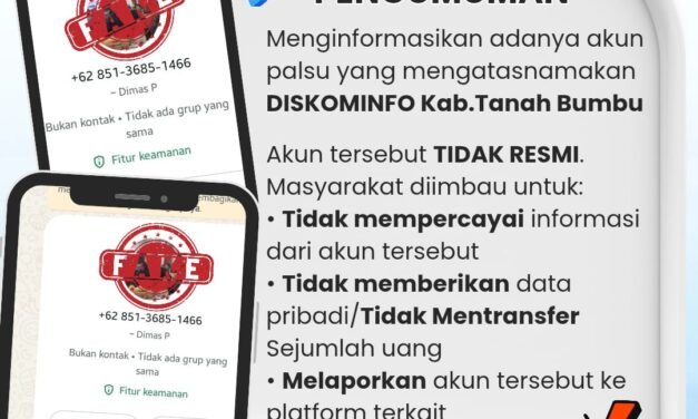 Masyarakat Tanbu Waspadai Modus Penipuan Atas Nama Diskominfo SP