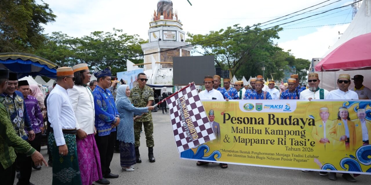Karnaval Mallibu Kampong Awali Rangkaian Pesona Budaya Mappanre Ri Tasi’e di Tanbu