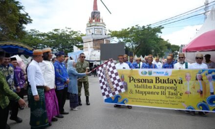 Karnaval Mallibu Kampong Awali Rangkaian Pesona Budaya Mappanre Ri Tasi’e di Tanbu