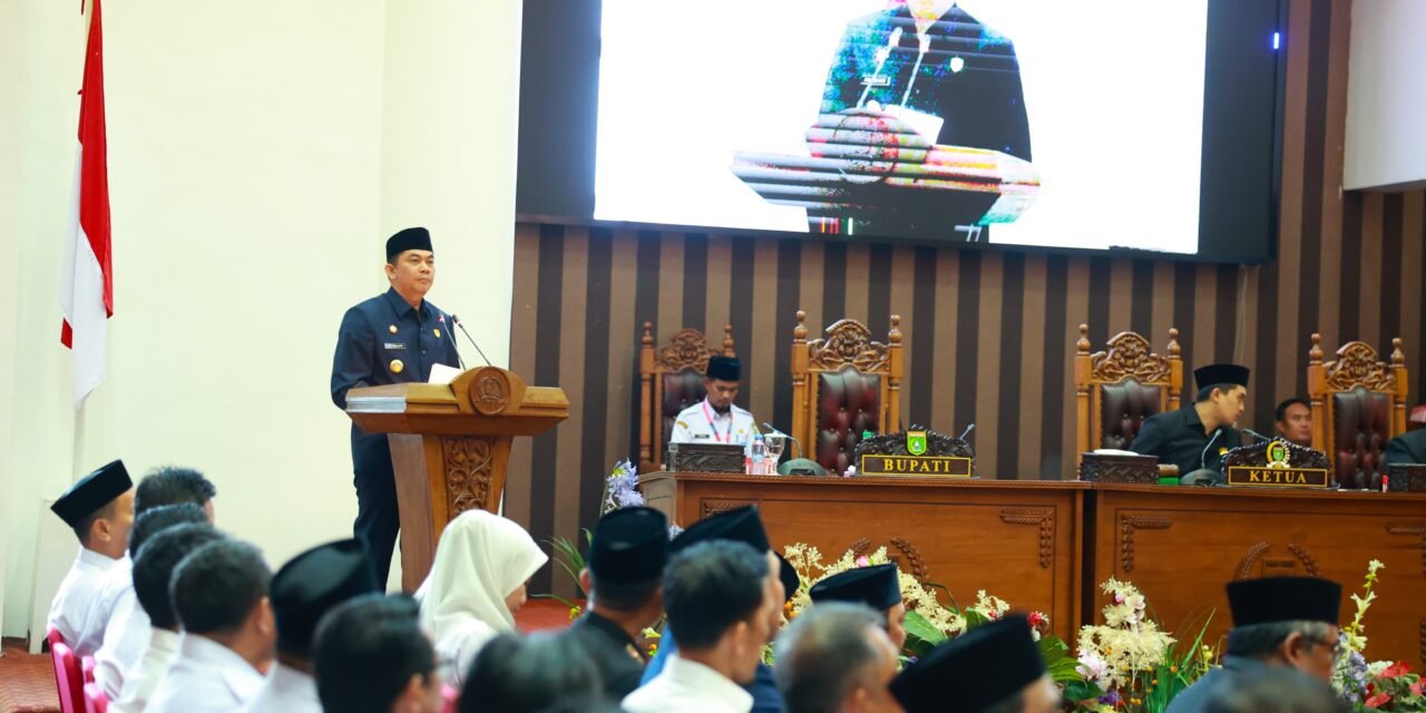 DPRD Tanbu Gelar Rapat Paripurna Penyampaian Rekomendasi LKPJ Bupati Anggaran 2025