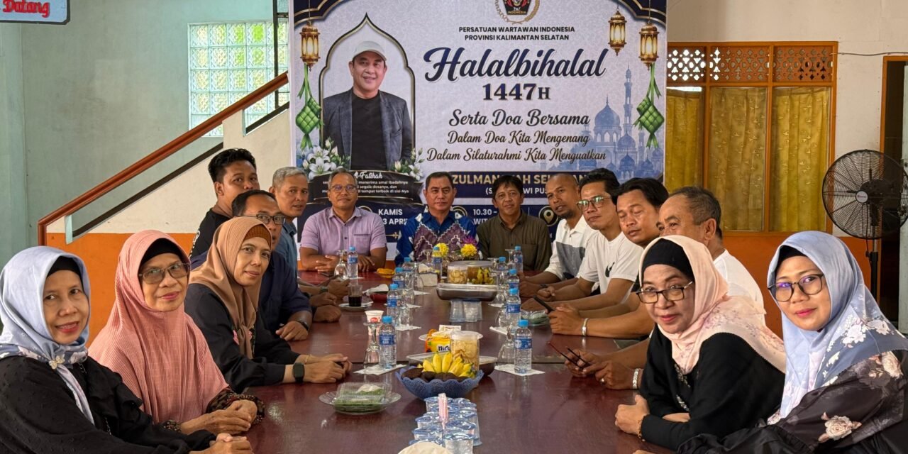 Halalbihalal PWI Kalsel, Perkuat Soliditas dan Mengenang Almarhum Zulmansyah Sekedang