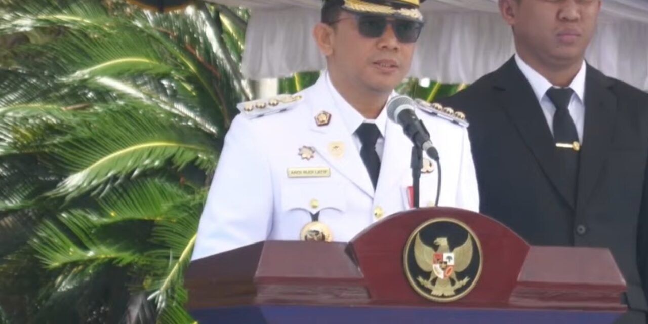 Pemkab Tanbu Gelar Upacara Peringatan Hari Otonomi Daerah ke-30 Sekaligus Hardiknas