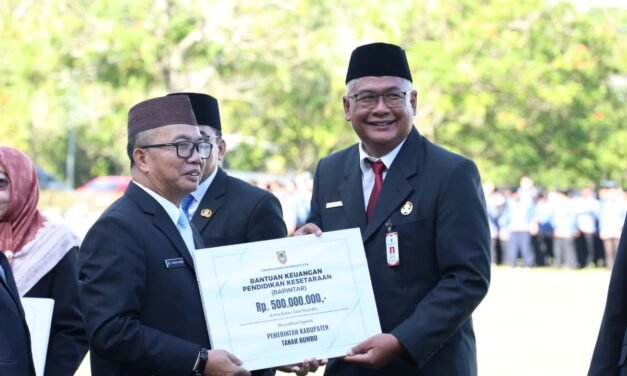 Pemkab Tanbu Terima BAPINTAR dari Pemprov Kalsel Sebagai Dukungan Peningkatan Pendidikan Nonformal