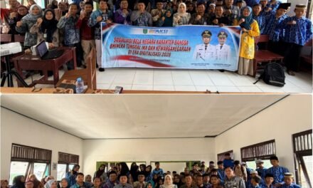 Bakesbangpol Tanbu Bersinergi dengan Desa Sepakat Kecamatan Mentewe Gelar Sosialisasi Bela Negara