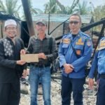 PWI Tanbu Tunjukkan Solidaritas Saat Setelah Kebakaran Rumah Jurnalis Senior di Kotabaru