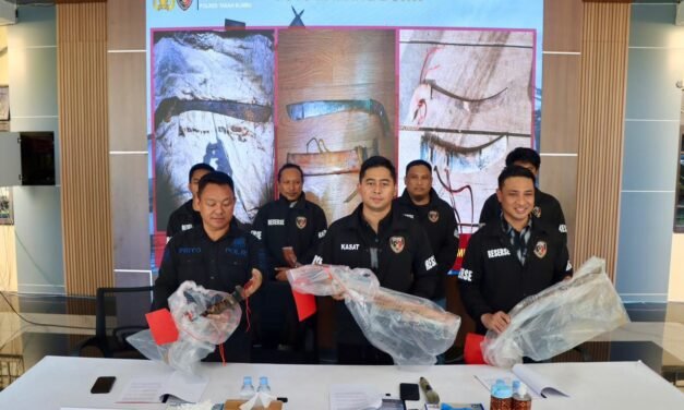 Satreskrim Polres Tanbu Ungkap Kasus Pembunuhan di Desa Batu Bulan Kusan Hulu