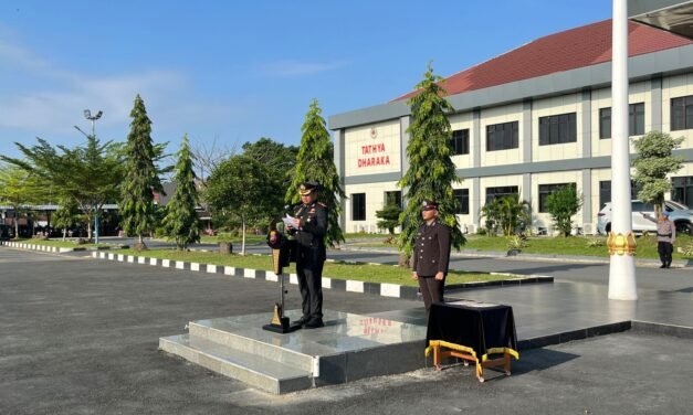 Polres Tanbu Gelar Upacara Peringatan Hari Lahir Pancasila 2026 di Lapangan Apel Polres Tanbu