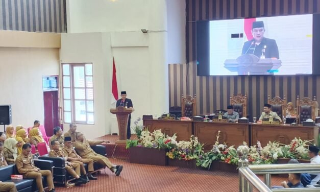 DPRD Tanbu Gelar Rapat Paripurna Penyampaian Raperda Perubahan Peraturan Daerah No.11 2018 Tentang BPD