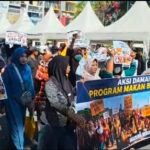 Ribuan Warga Nganjuk Gelar Aksi Damai Dukung Keberlanjutan Program Makan Bergizi Gratis