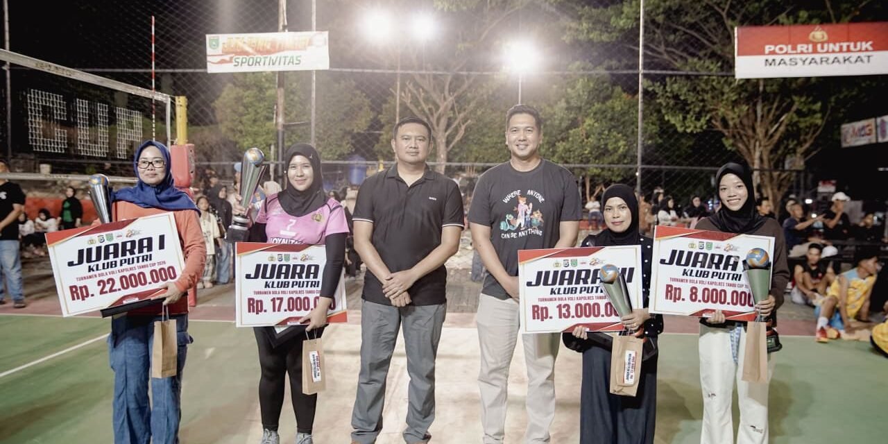 Turnamen Bola Voli Kapolres Tanbu Cup 2026 Diakhiri dengan Pertandingan Final yang Meriah