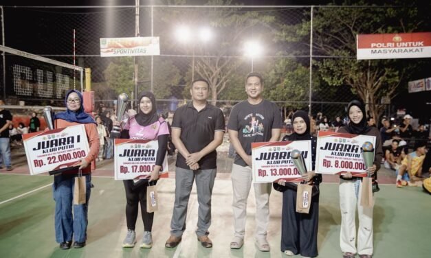 Turnamen Bola Voli Kapolres Tanbu Cup 2026 Diakhiri dengan Pertandingan Final yang Meriah