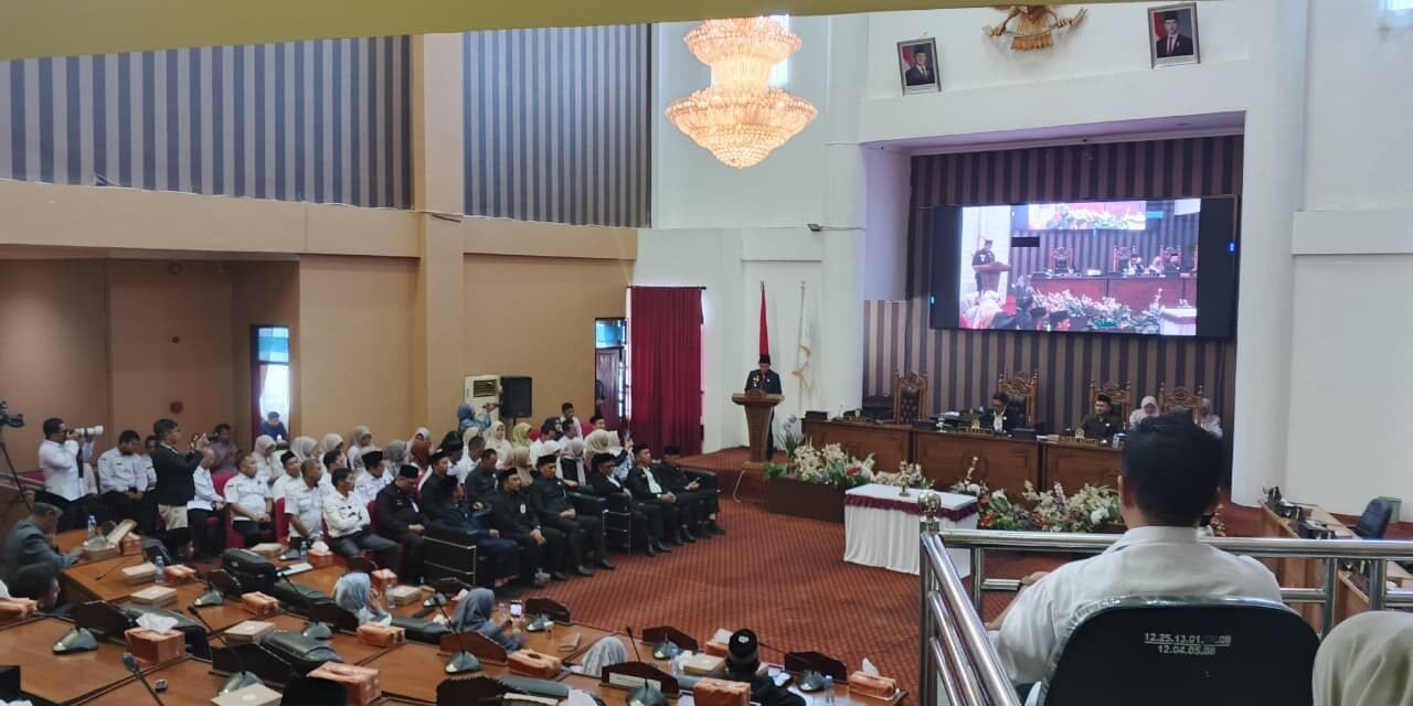 DPRD Tanbu Gelar Rapat Paripurna Penyampaian KUA-PPAS Anggaran 2027