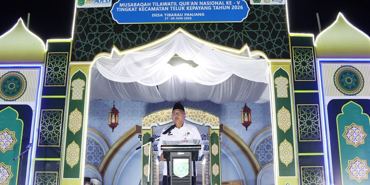 Bupati Tanbu Melalui Adrianto Wicaksono Resmi Tutup MTQN ke-5 Tingkat Kecamatan Teluk Kepayang