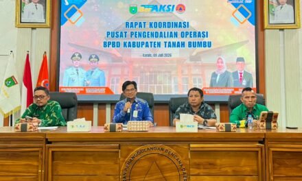 BPBD Tanbu Gelar Rapat Pusdalops-PB Guna Kesiapsiagaan di Musim Kemarau