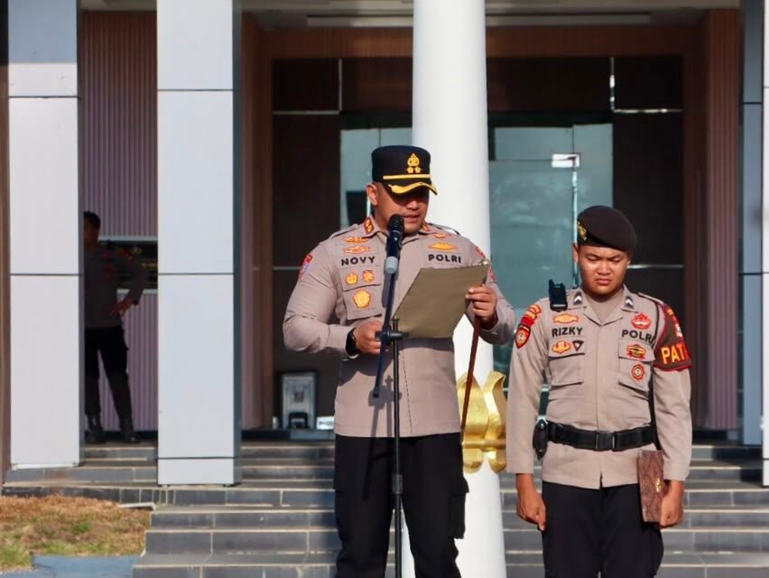 Guna Tingkatkan Kesiapsiagaan Hadapi Potensi Karhutla 2026, Polres Tanbu Laksanakan Apel Siaga Penanggulangan Karhutla