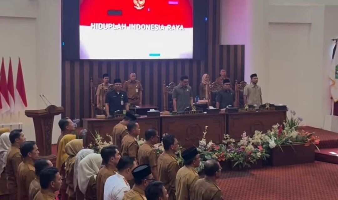 DPRD Tanbu Gelar Rapat Paripurna Penyampaian Raperda Pemkab Tanbu
