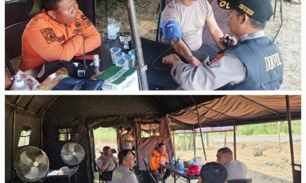 Kapolres Tanbu Lakukan Pengecekan Kesiapan Pos Penanggulangan Karhutla Polres Tanbu