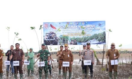 1000 Mangrove Ditanam di Muara Pagatan Guna Peringati HUT ke-81 TNI 2026 Kodim 1022/TNB