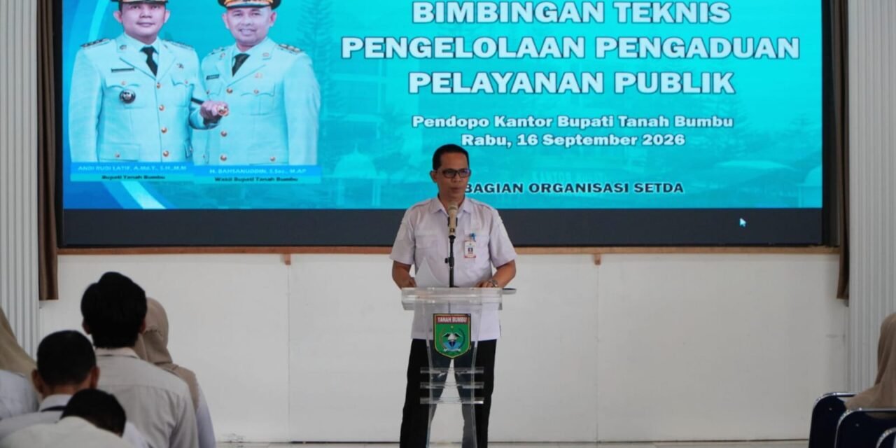 Pemkab Tanbu Dorong Perangkat Daerah Tidak Menganggap Pengaduan Masyarakat Masalah Semata
