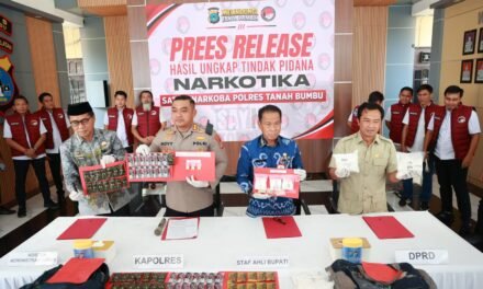 DPRD Tanbu Apresiasi Polres Tanbu Dalam Ungkap Kasus Narkotika dan Obat Berbahaya di Tanbu