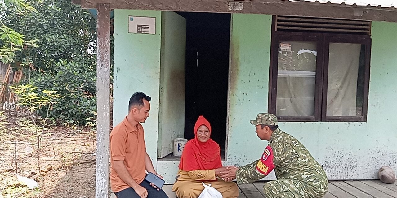 Posko Satu Jiwa dan Relawan Satu Jiwa Tanbu Gelar Jumat Berkah Berupa Pembagian Paket Sembako