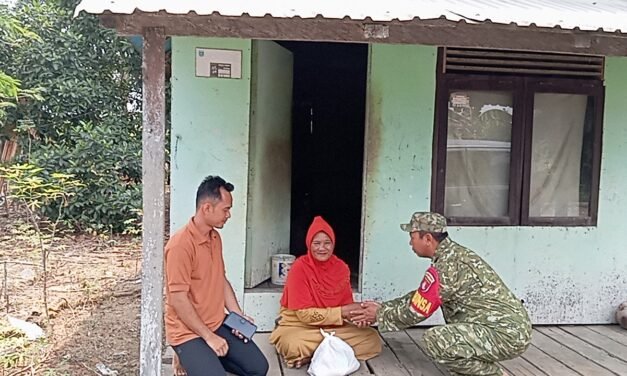 Posko Satu Jiwa dan Relawan Satu Jiwa Tanbu Gelar Jumat Berkah Berupa Pembagian Paket Sembako