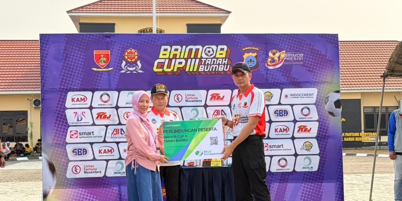 BPJS Ketenagakerjaan Batulicin Lindungi 586 Peserta Turnamen Brimob Cup III Tanah Bumbu